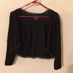 Black evening cardigan